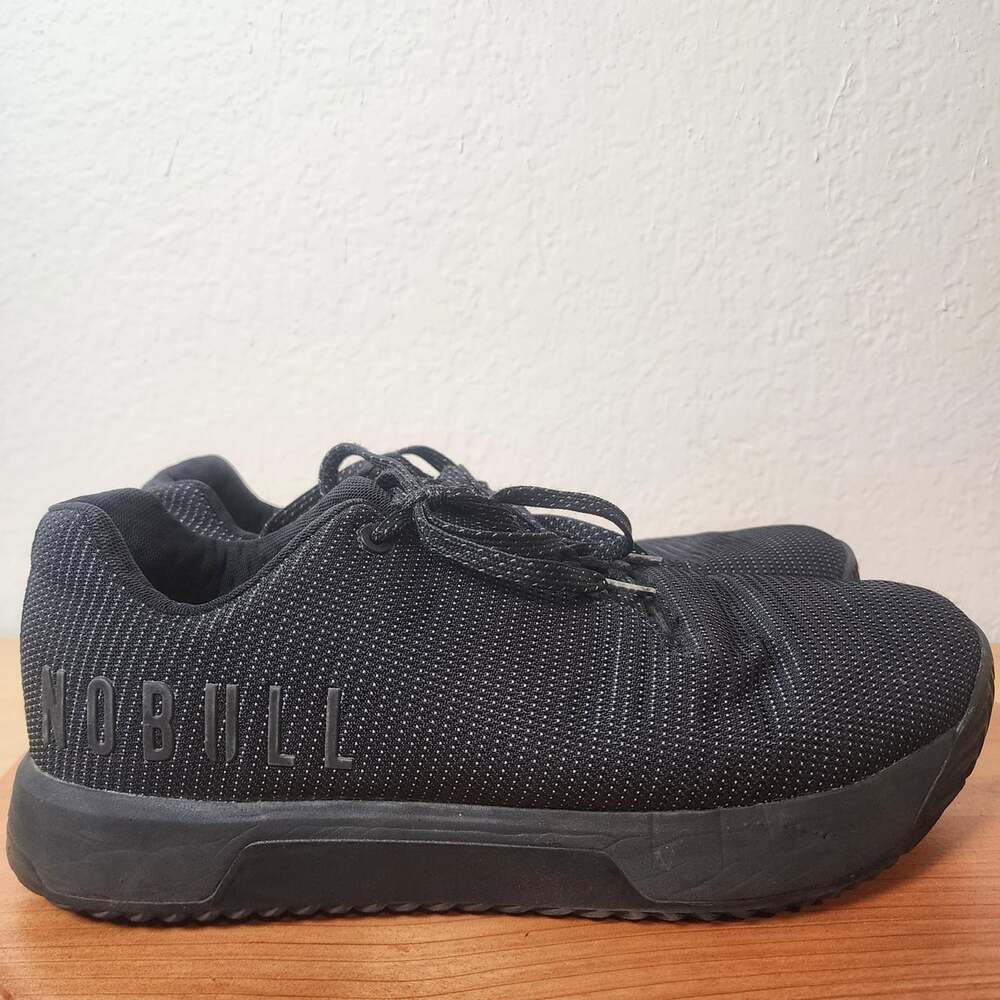 NOBULL Trainer Shoes Mens Size 11 Black Low Top Cross Training Sneakers Athletic